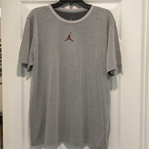 Jordan Gray and Red Logo T-Shirt